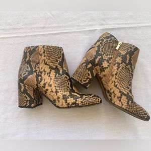 Franco Sarto Women Trudy Snake Skin Bootie